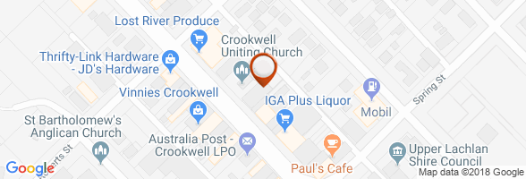 schedule Gaz station Crookwell